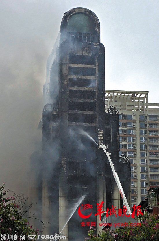 现场调查：建业大厦火灾死灰复燃幸又扑灭