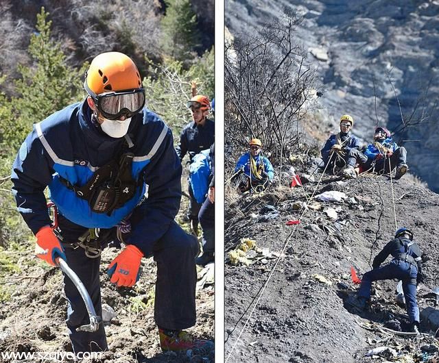 德国客机坠毁现场找到数百块遗体残骸 无一完整