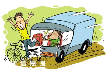 光明新区一货车撞上横穿马路的电单车 致1死1伤