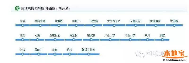 南山将新增3条地铁线 12、13、15号线站点+线路