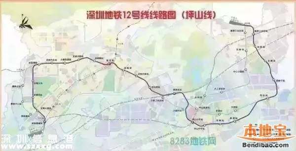 南山将新增3条地铁线 12、13、15号线站点+线路