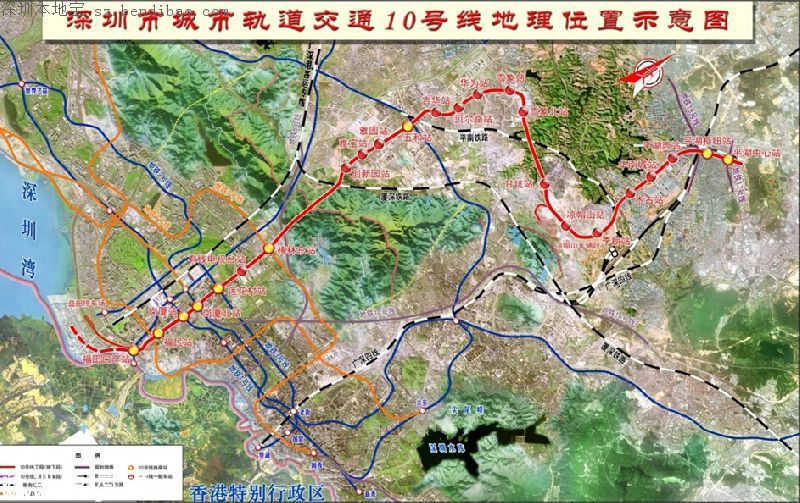 因深圳地铁10号线施工 五和布龙路口交通调整