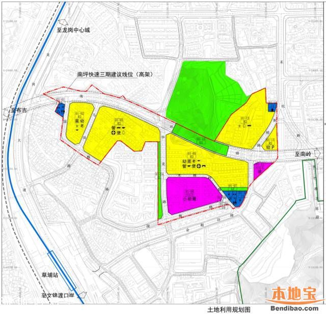 罗湖木棉岭片区改造规划草案 位置图+用地范围图+效果图